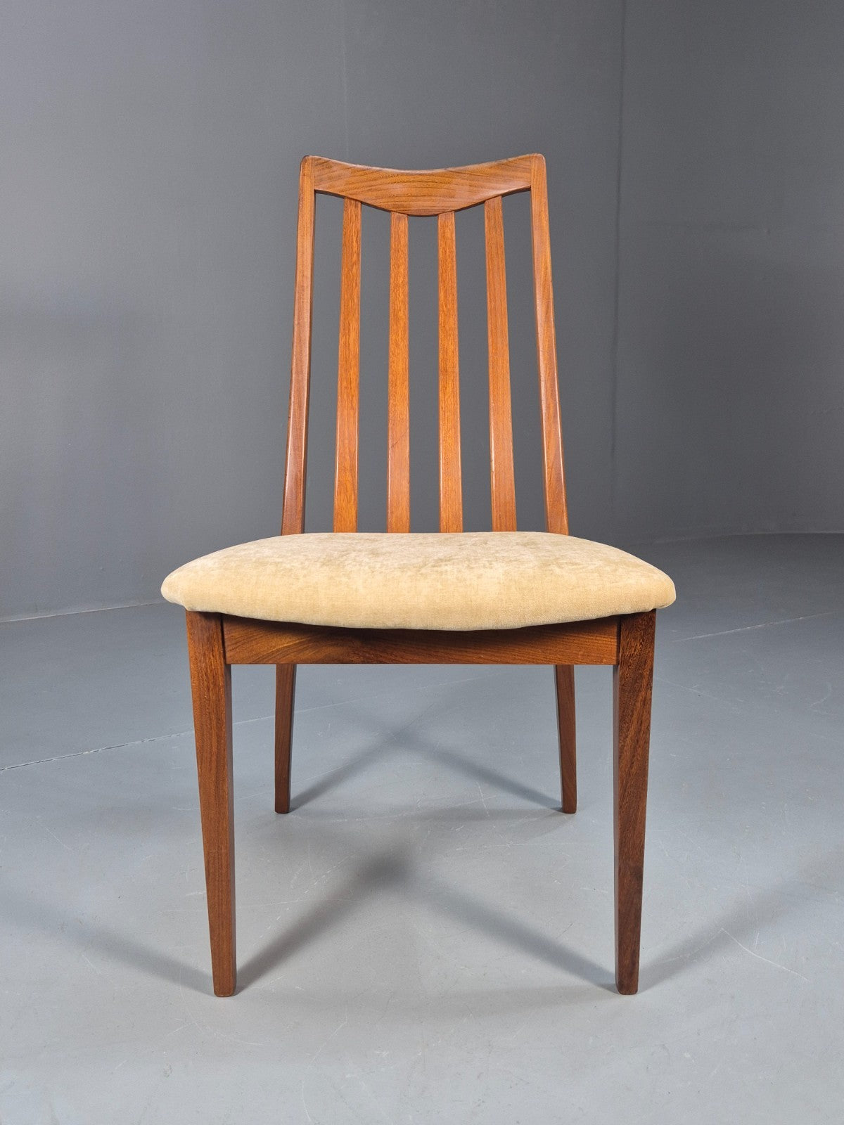 Vintage G Plan Fresco Dining Chairs 4 Teak Cream Seats 1970s Retro EB10206 MDIN8