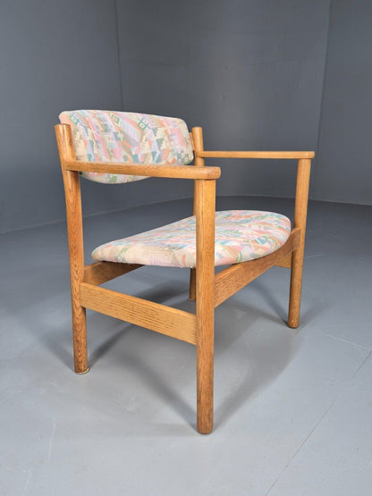 Vintage Danish Elbow Chair Oak Frame FDB Mobler Jorgan Baekmark MCM EB8896 VDIN - UKDK FURNITURE