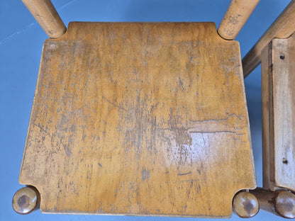 2 Vintage Danish Children Chairs Bech Wood 1960s Retro EB9672 MSTA - UKDK FURNITURE