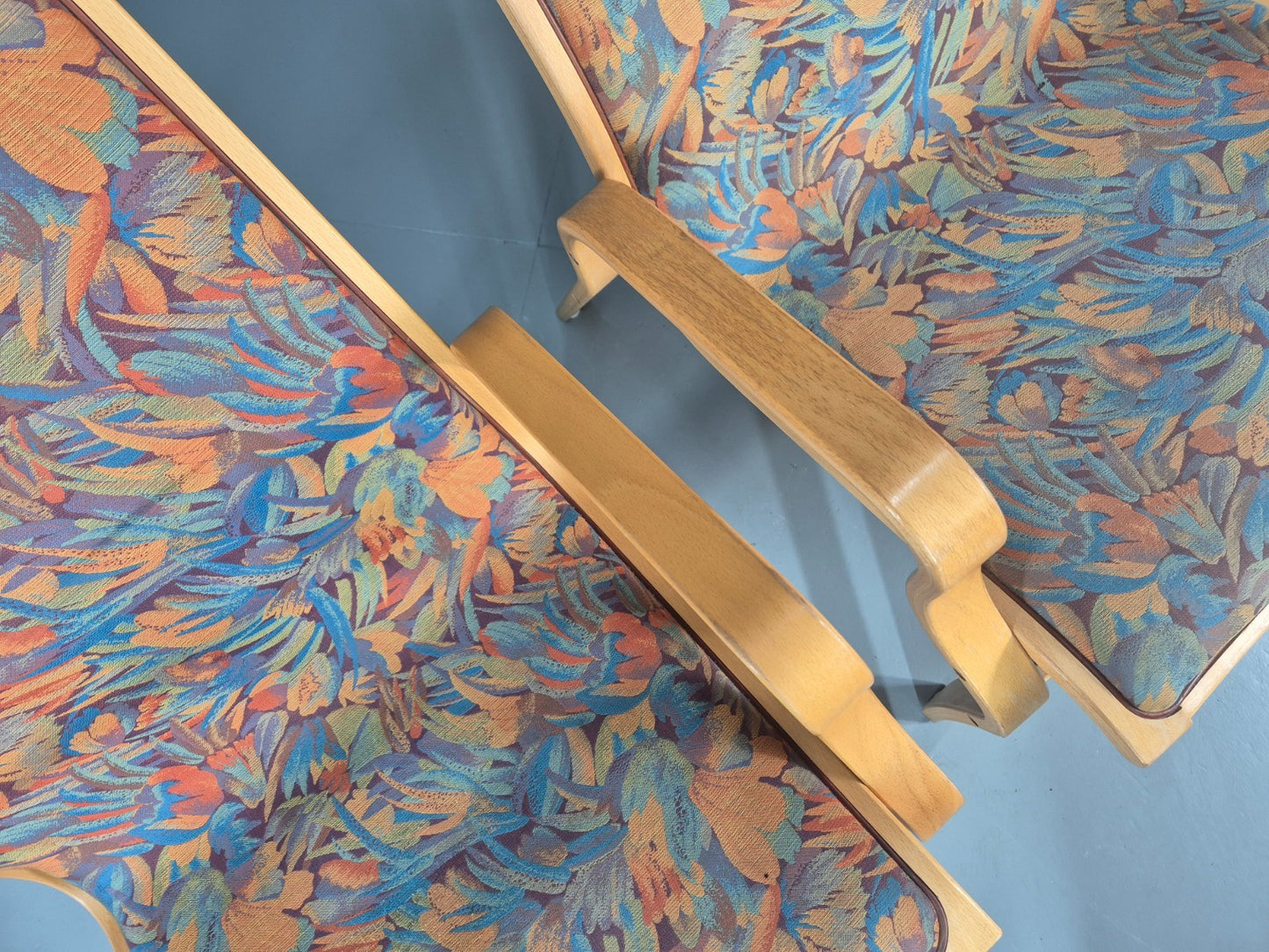 2 Vintage Bentwood Lounge Chairs Finn Ostergaard 1980s Retro MCM EB11338 MBEN6