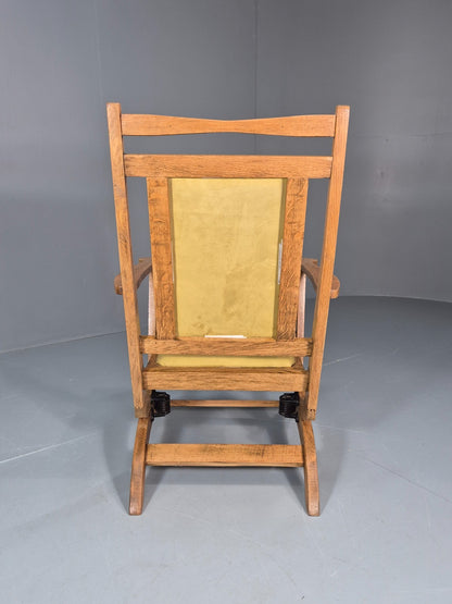 Vintage Scandinavian Rocking Chair Oak Frame 1970s Retro MCM  EB10731 MNOR10