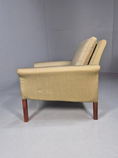 Vintage Danish Lounge Chair Cotton 1960s Retro MCM EB3166 MNOR15