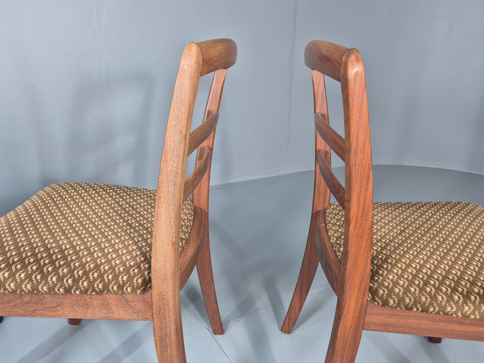 3 G Plan Dining Chairs Teak Frame Original Upholstery 1970s Retro  EB11573 MDIN12