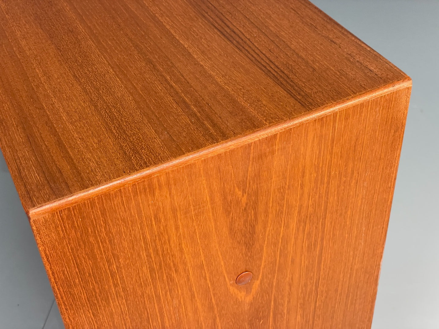 Vintage Danish Teak Bookcase By Svend Aage Rasmussen Glass Doors EB10942 MWOO12