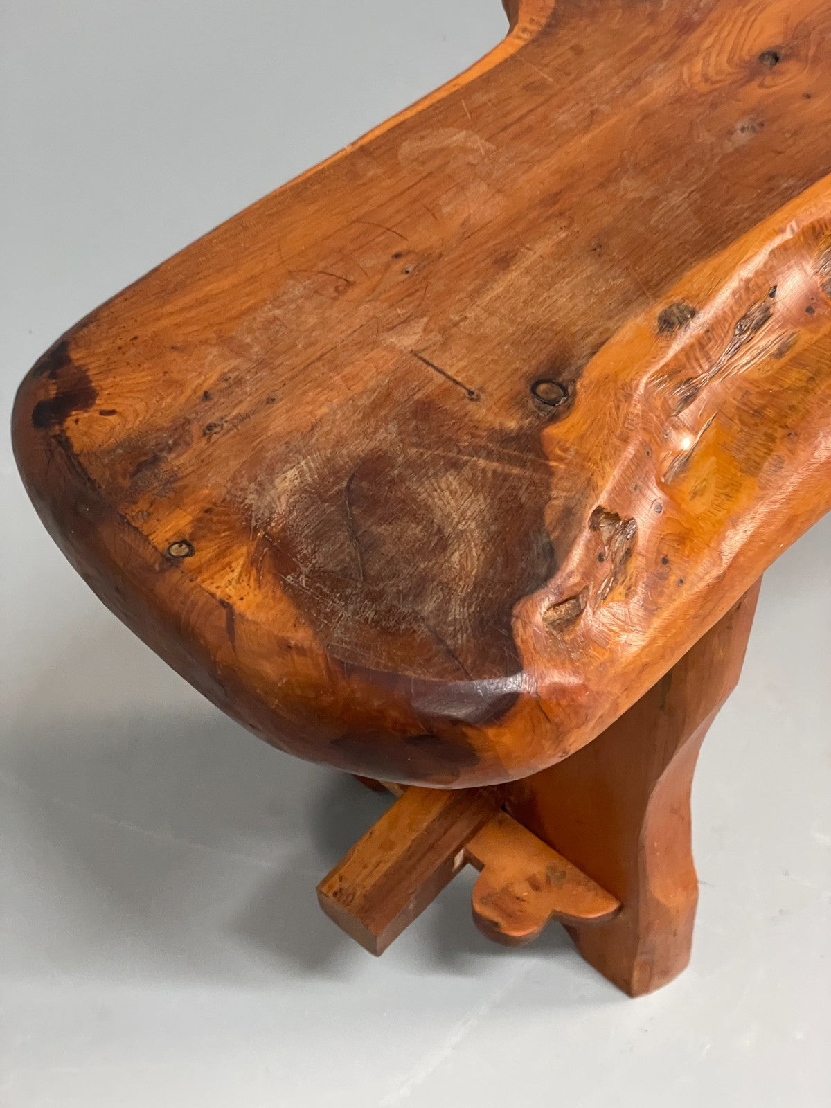 Natural Live Edge Bench Chunky Solid Organic Design EB11066 MWOO11