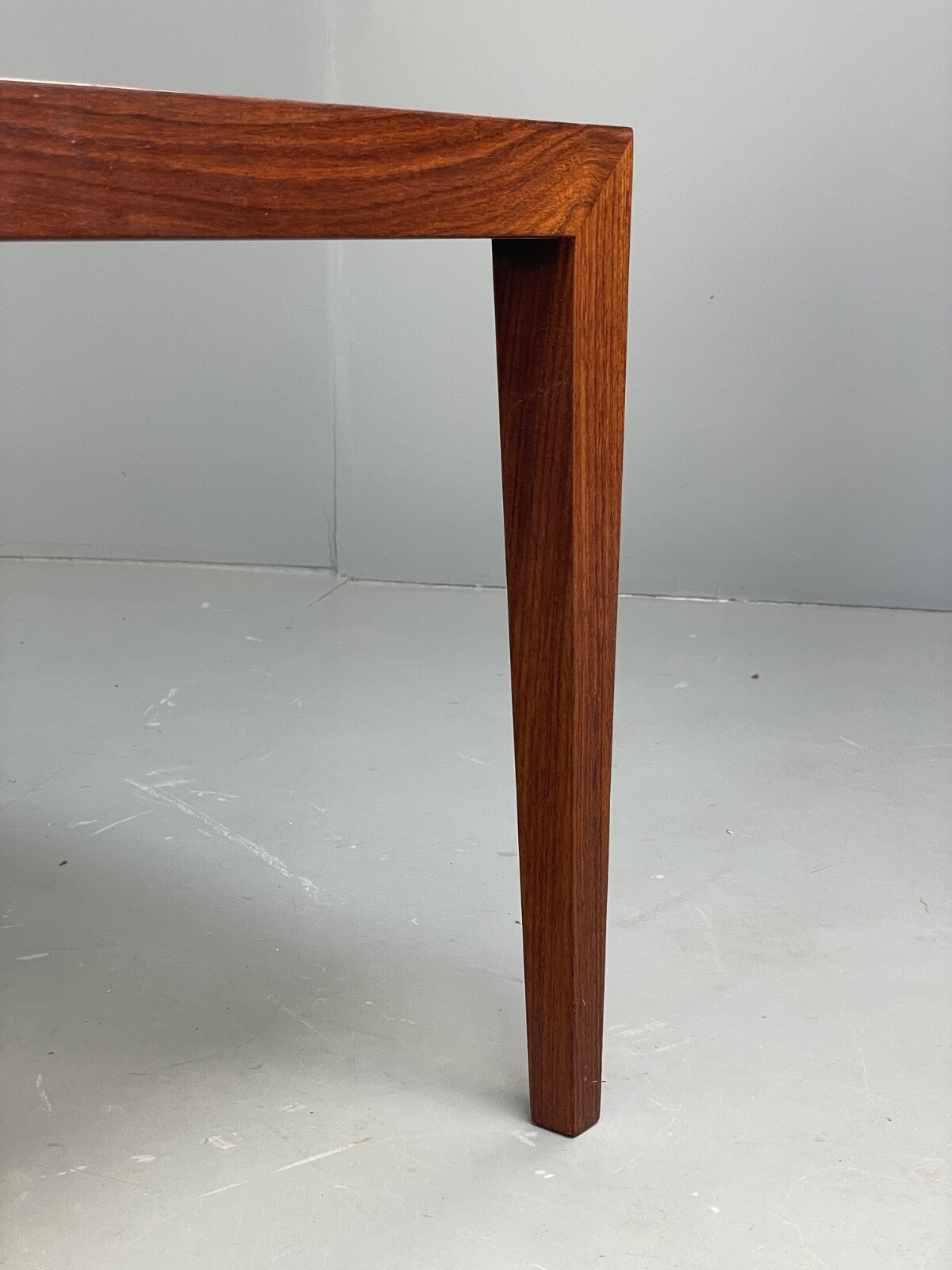 Vintage Danish Square Coffee Table By Haslev Retro 1960s Darkwood EB8801 MWOO - UKDK FURNITURE