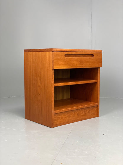 Vintage Teak Bedside Cabinet 1970s By Jesper Danish Drawer Retro EB11056 MWOO16