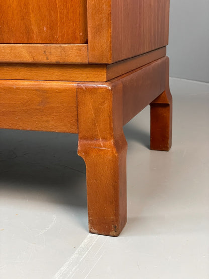 Vintage Danish 1950s Highboard Tambour Front  Cherry Wood Shelving EB10869 MWOO7