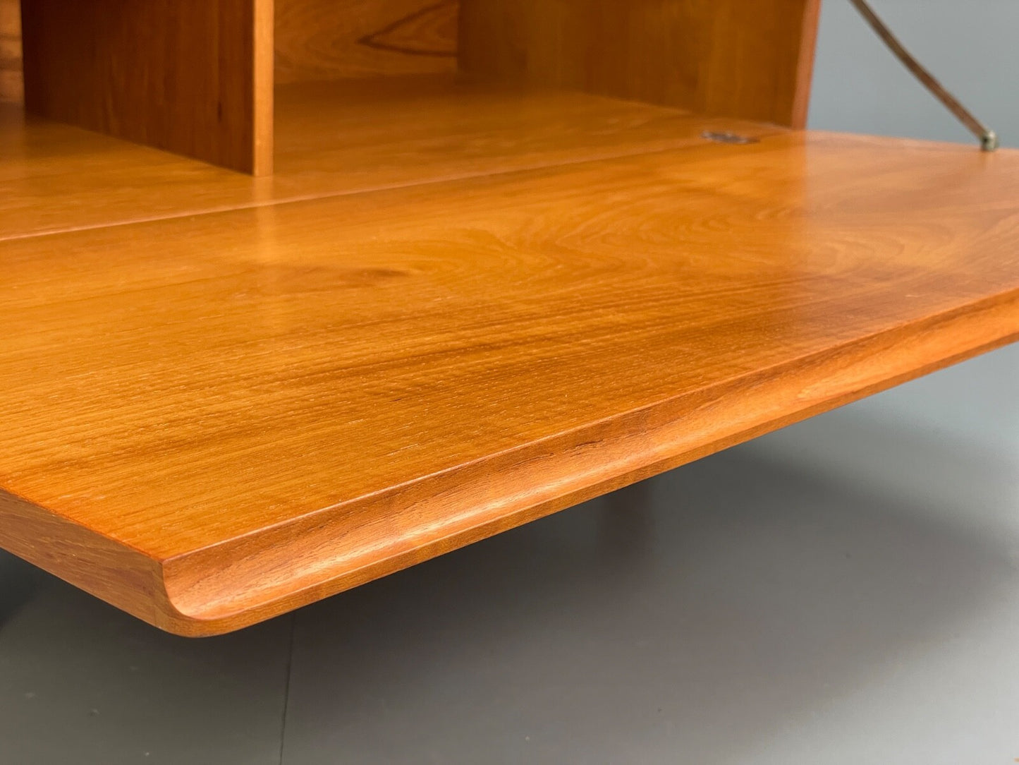 Vintage Teak Media Unit Drop Door Cabinet By Beaver & Tapley EB9743 MWOO - UKDK FURNITURE