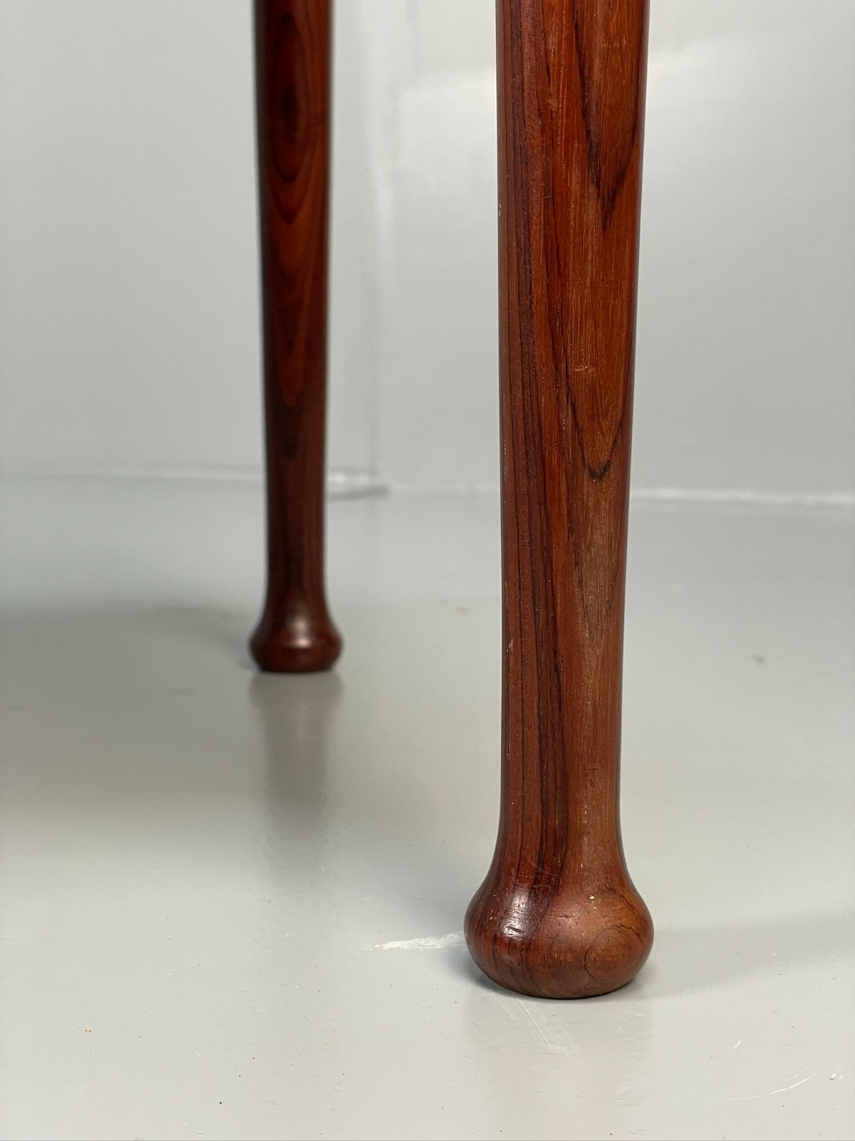 Vintage Danish Side Table - 1960s Mid Century Dark Wood EB10834 MWOO7