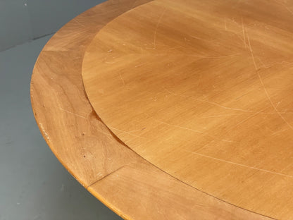 Circular Maple Coffee Table Height Adjustable Art Deco Themed Modern EB9439 MWOO - UKDK FURNITURE