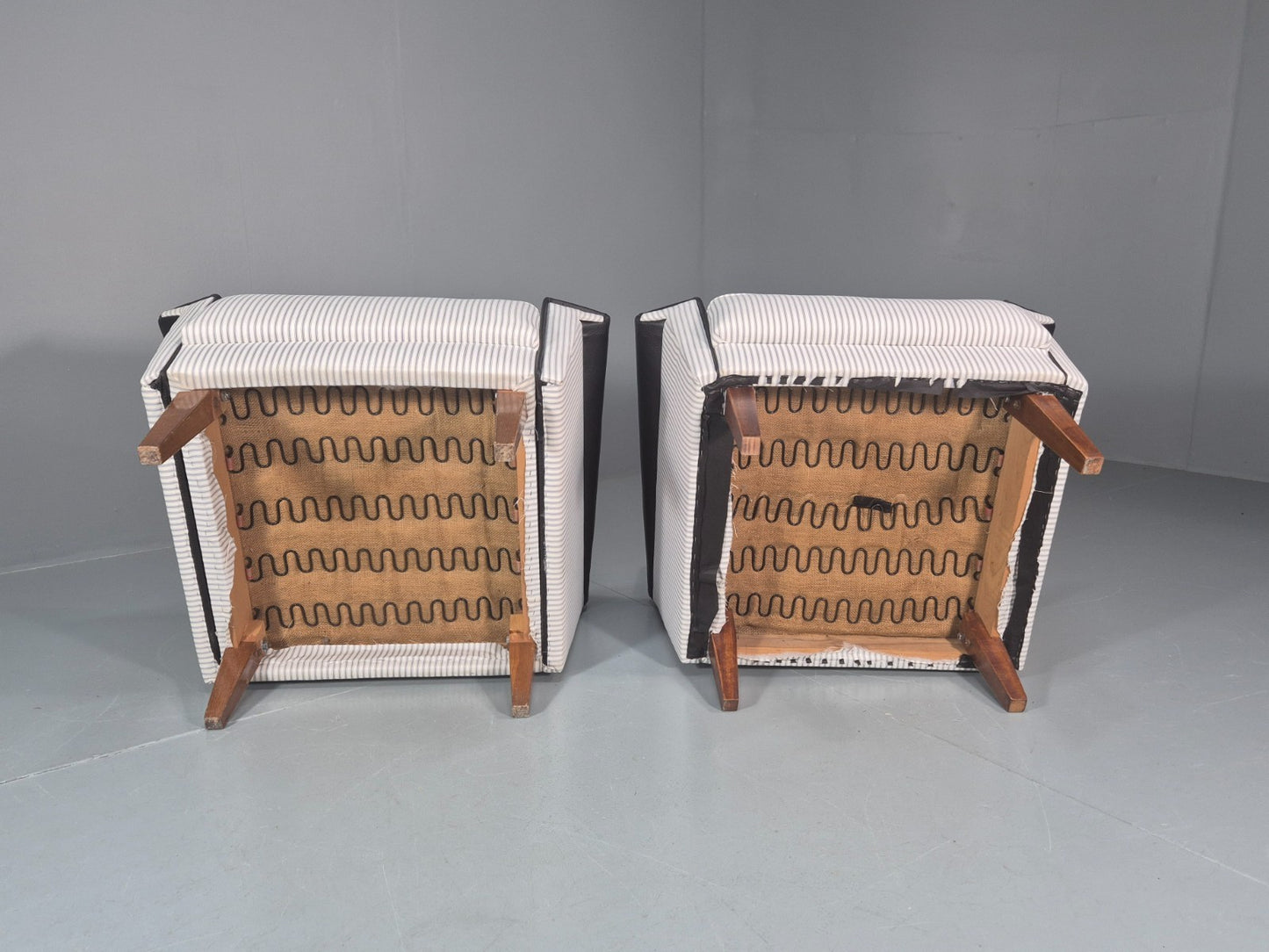 2 Mid Century Lounge Chairs Vintage Danish 1950s New Upholstery  EB10982 MNOR14