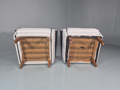 2 Mid Century Lounge Chairs Vintage Danish 1950s New Upholstery  EB10982 MNOR14