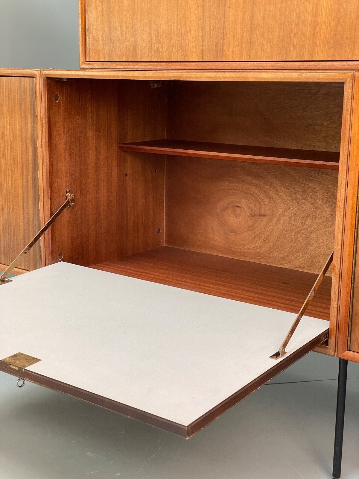Mid Century Modular Wall Unit By Vanson Walnut 1950s Vintage EB9734 MWOO - UKDK FURNITURE