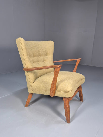 Vintage Danish Lounge Chair Kjaernulf Style New Upholstery  1970s EB6439 MNOR5