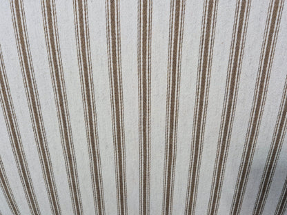 Three Seater Art Deco Curved Sofa 1930s Vintage Cream Green Wool  EB10799 V3SS20