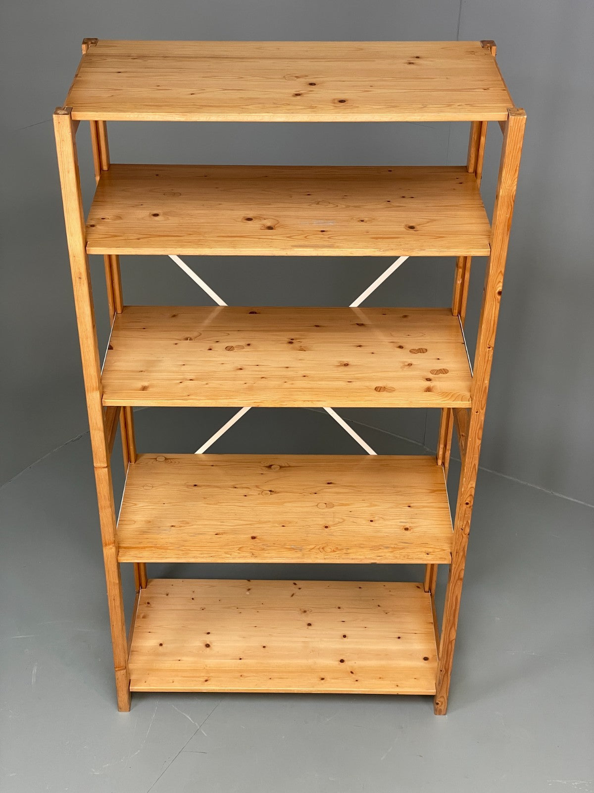 Lundia Pine Open Shelving System Vintage Adjustable Retro Scandi Modular EB117872