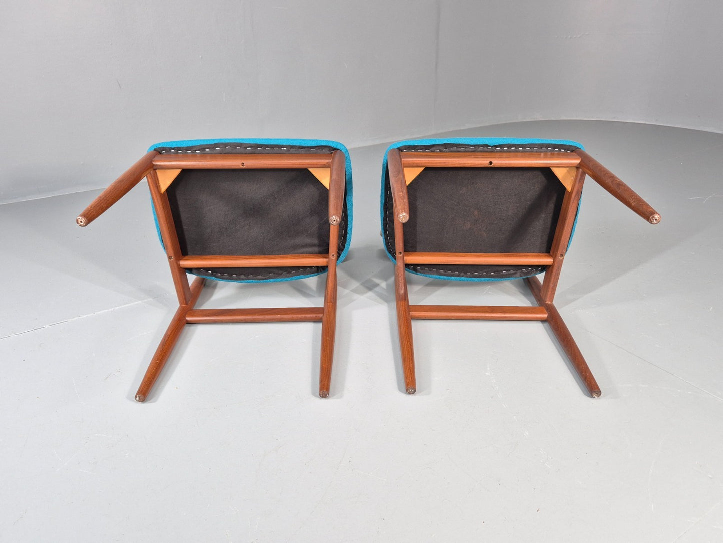 2 G Plan Dining Chairs 1960s Teak New Upholstery Retro Mid Century EB11487 MDIN10