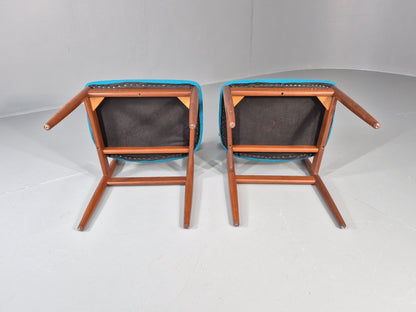 2 G Plan Dining Chairs 1960s Teak New Upholstery Retro Mid Century EB11487 MDIN10