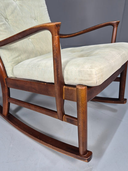 Vintage Mid Century Light Mint Parker Knoll Rocking Chair 1960s EB9785 MNOR - UKDK FURNITURE