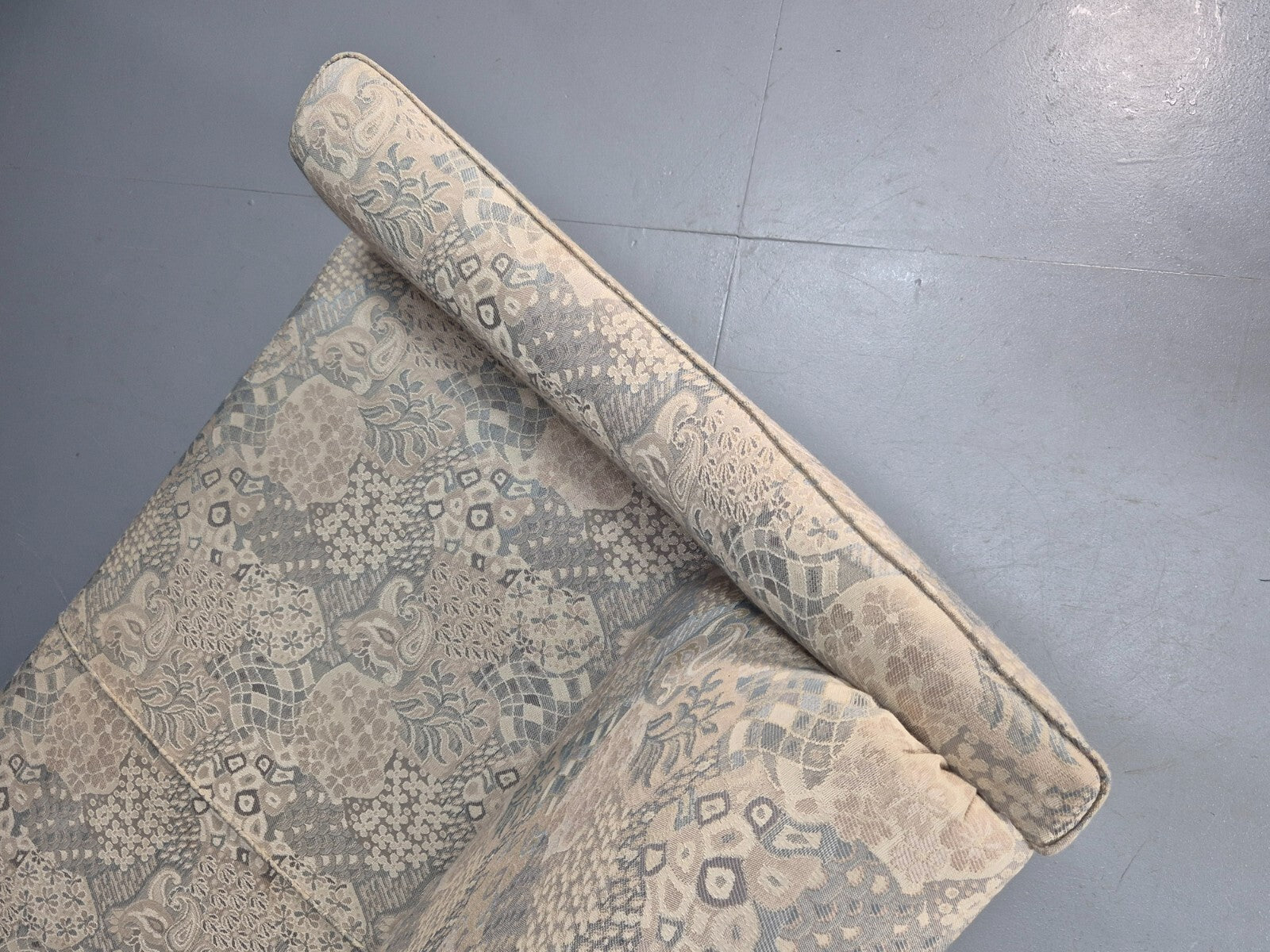 Vintage Danish Floral Upholstered 3 Seat Classic Mid Century Sofa EB9583 M3SS - UKDK FURNITURE