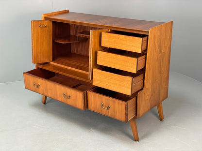 Vintage Walnut Sideboard Highboard 1960s Drawers By Wrighton EB10679 MWOO3