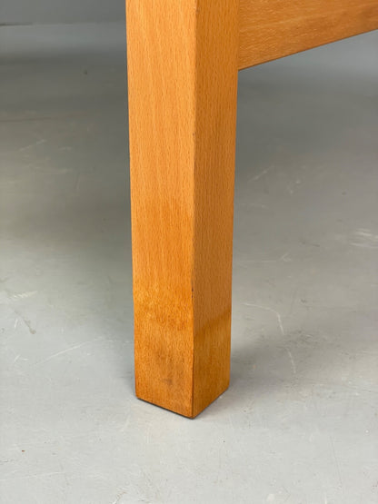 Vintage Danish Beech Desk Compact Exposed Joints Sliding Drawers EB9440 MWOO - UKDK FURNITURE