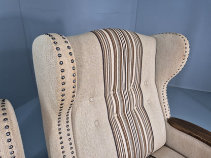 2 Retro Lounge Chairs Danish 1970s Design Kjaernulf Stylings  EB10781 VCLO7