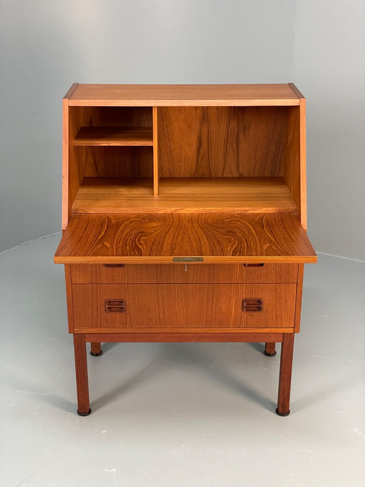 Vintage Danish Teak Bureau Retro 1970s Drawers By Gunnar Nielsen EB10964 MWOO1