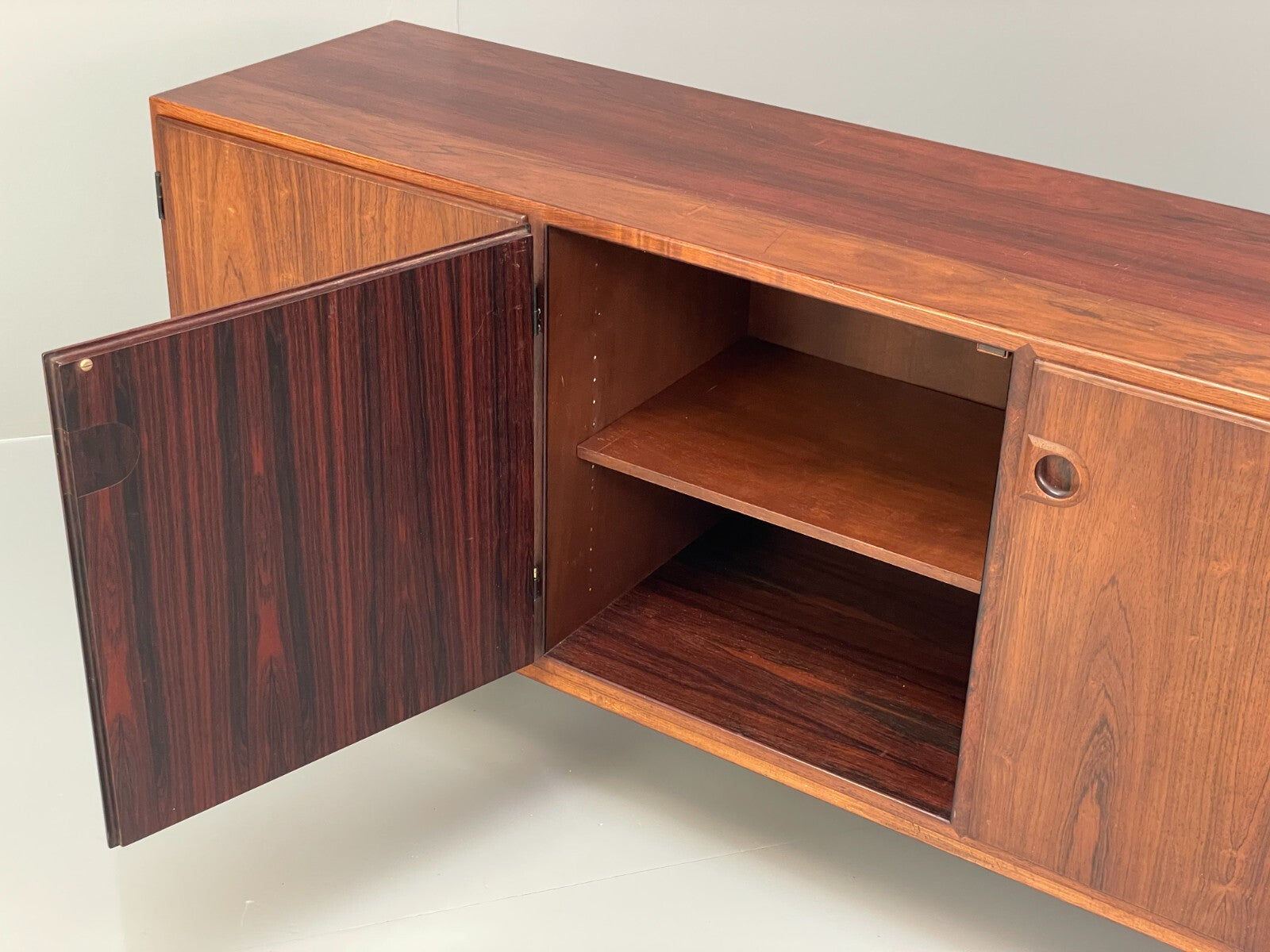 Vintage Danish Sideboard Mid Century Design Svend Langkilde Shelving EB9514 MWOO - UKDK FURNITURE