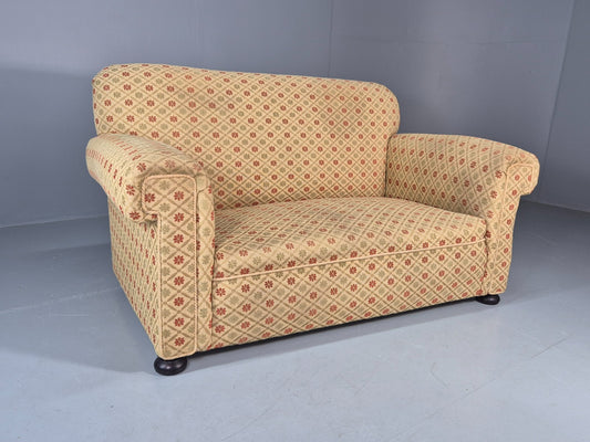 Vintage DropEnd Settee 1940s Retro Nicely Upholstered EB11662 V2SS0