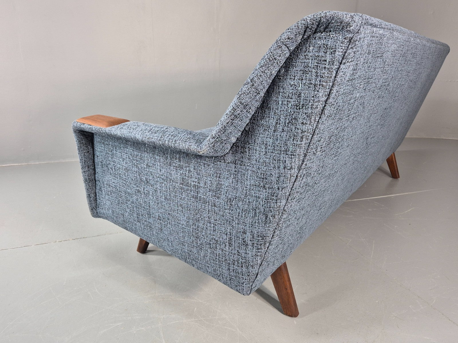 Mid Century Four Seater Settee New Upholstery Teak Paws 60s Danish EB11270 M4SS20