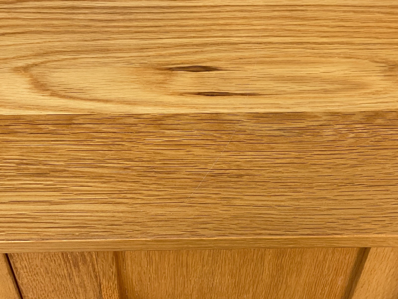 Modern Solid Oak Sideboard Nice Curving Handles Angled Legs EB10684 MWOO16