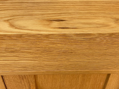 Modern Solid Oak Sideboard Nice Curving Handles Angled Legs EB10684 MWOO16