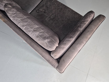 Vintage Mogens Hansen 2.5 Seat Settee Grey Leather 1980s Retro EB11645 M3SS19