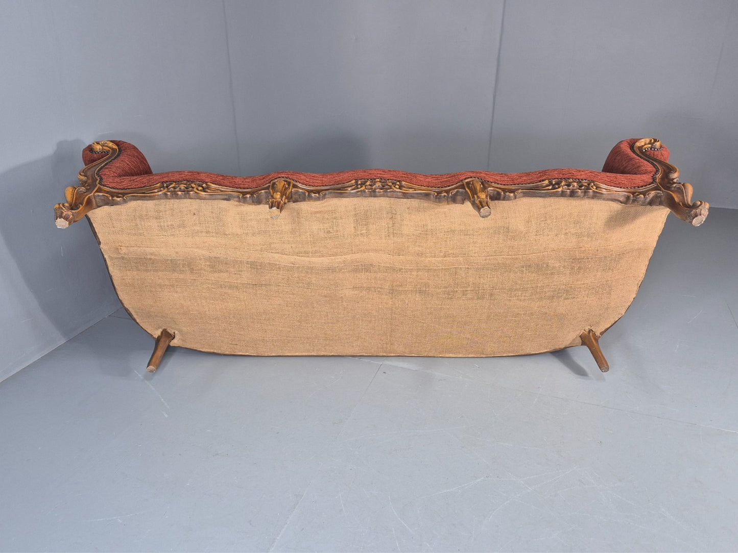 Vintage French Rococo Style Sofa 1970s Reproduction Quality  EB11661 V3SS10