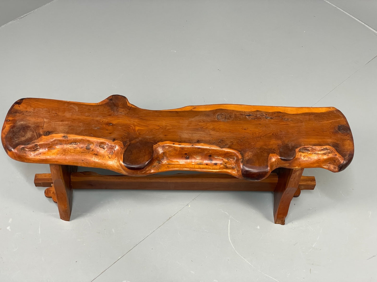 Natural Live Edge Bench Chunky Solid Organic Design EB11066 MWOO3