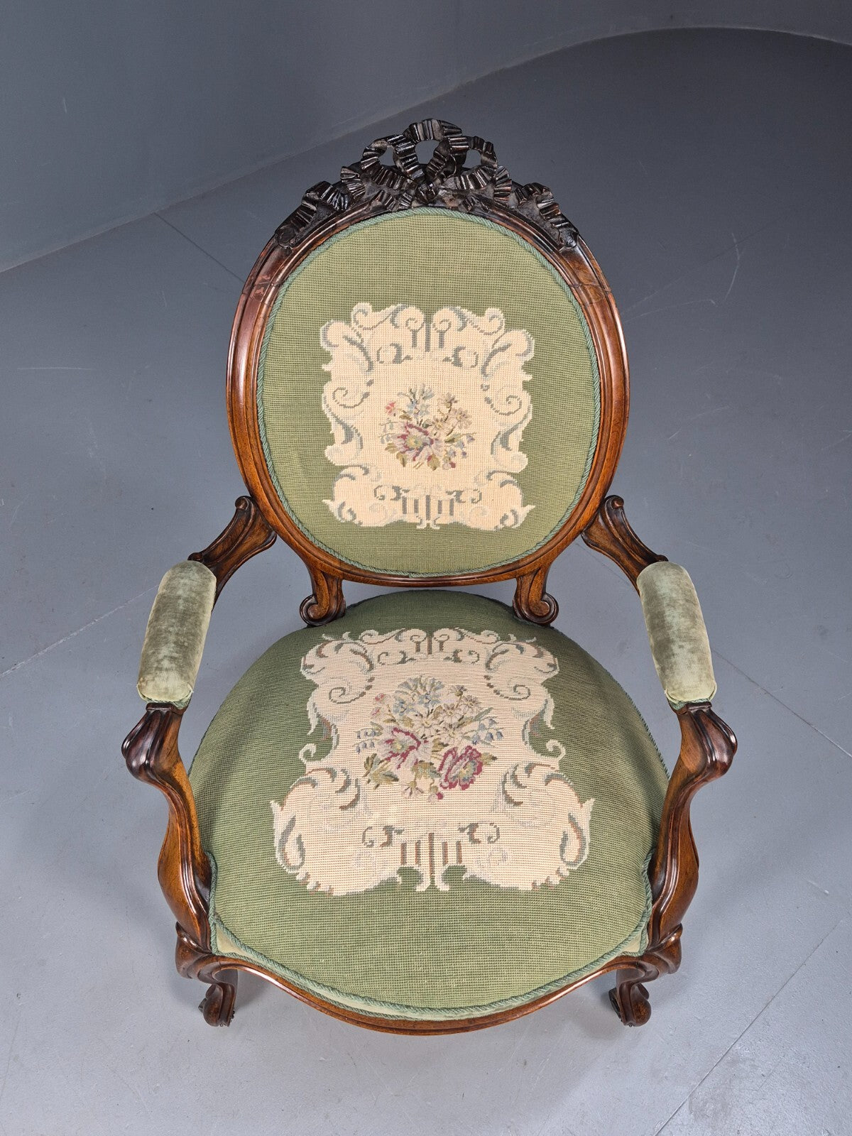 Vintage Danish Fauteuil Rococo French Style 1900s Revival Antique EB9601 VCAR - UKDK FURNITURE
