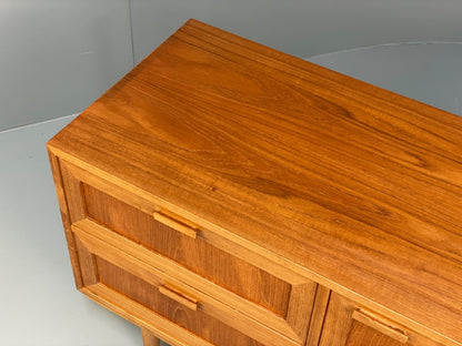 Vintage Danish Teak Sideboard By Omann Jun Drawers Shelving Retro EB9815 MWOO - UKDK FURNITURE