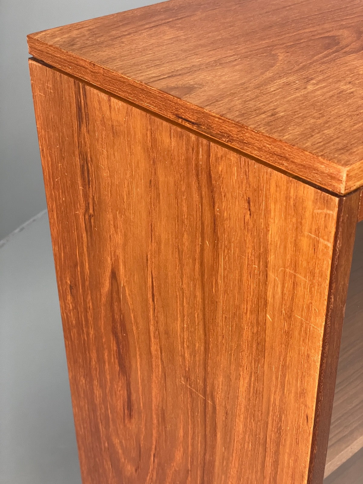 Vintage 1960s Teak Bookcase Shelving Glass Doors Mid Century EB11057 MWOO11