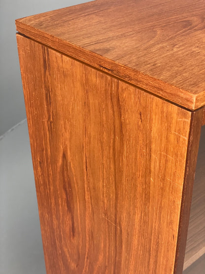 Vintage 1960s Teak Bookcase Shelving Glass Doors Mid Century EB11057 MWOO11