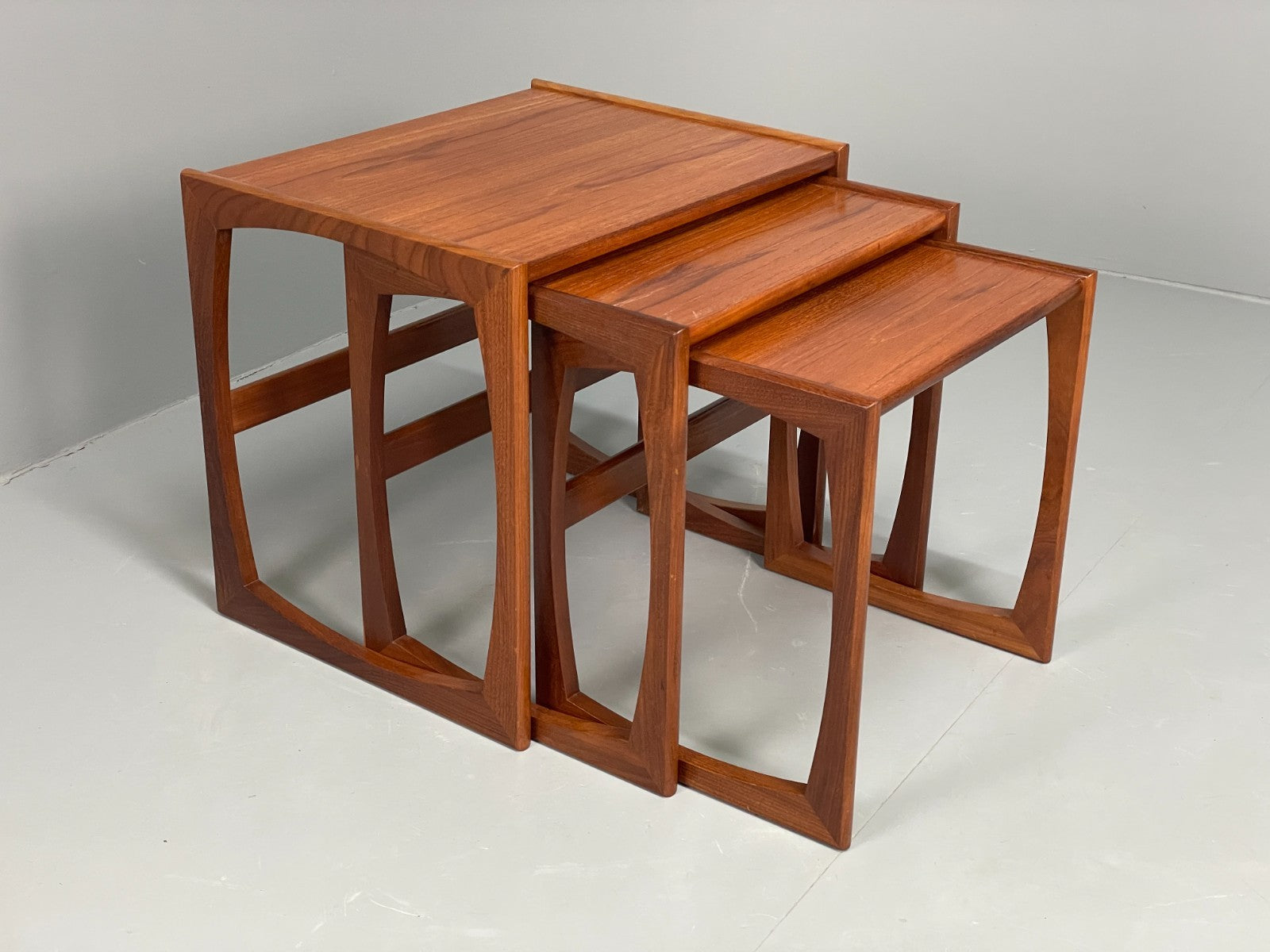 G Plan Nesting Tables Teak Quadrille Range Vintage Retro 1970s EB11678 MWOO5