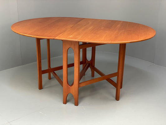 Vintage Teak Drop Leaf Dining Table By Jentique EB9767 MWOO - UKDK FURNITURE