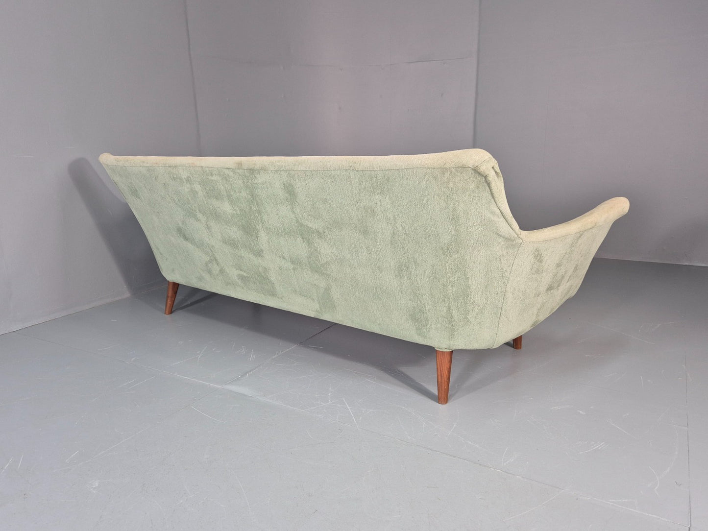 Three Seat Midcentury Sofa 1960s Sweden Teak Legs Retro EB11081 M3SS16