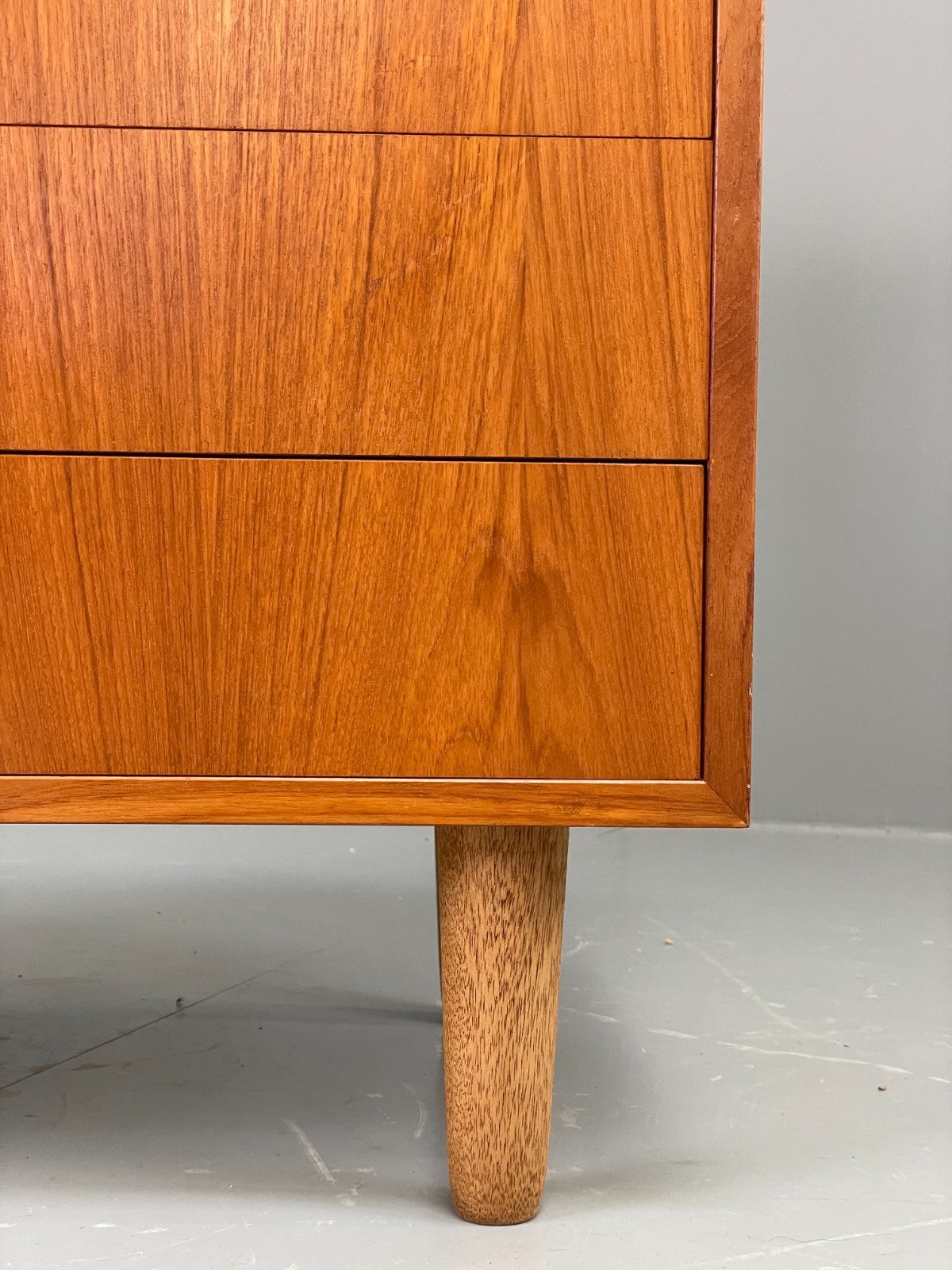 Vintage Chest Of Drawers 1970s Teak Danish Retro Round Handles EB11858 MWOO9