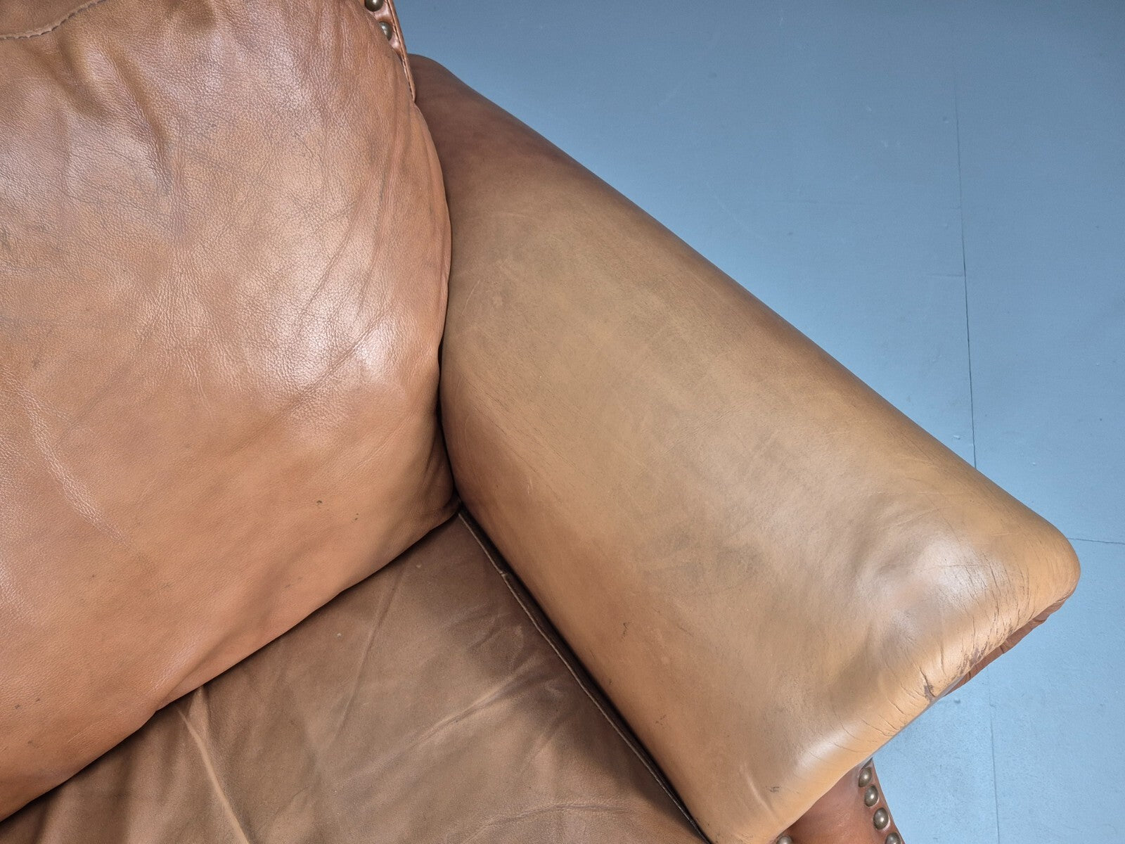 Vintage Leather Club Chair 1980s Danish Retro EB9642 VLEA - UKDK FURNITURE