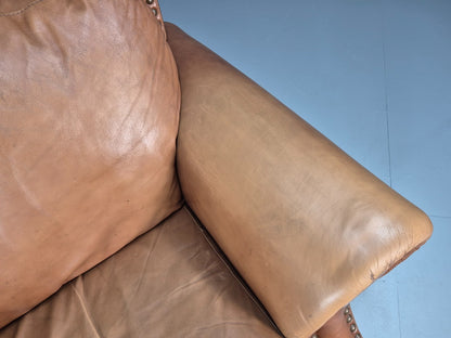 Vintage Leather Club Chair 1980s Danish Retro EB9642 VLEA - UKDK FURNITURE
