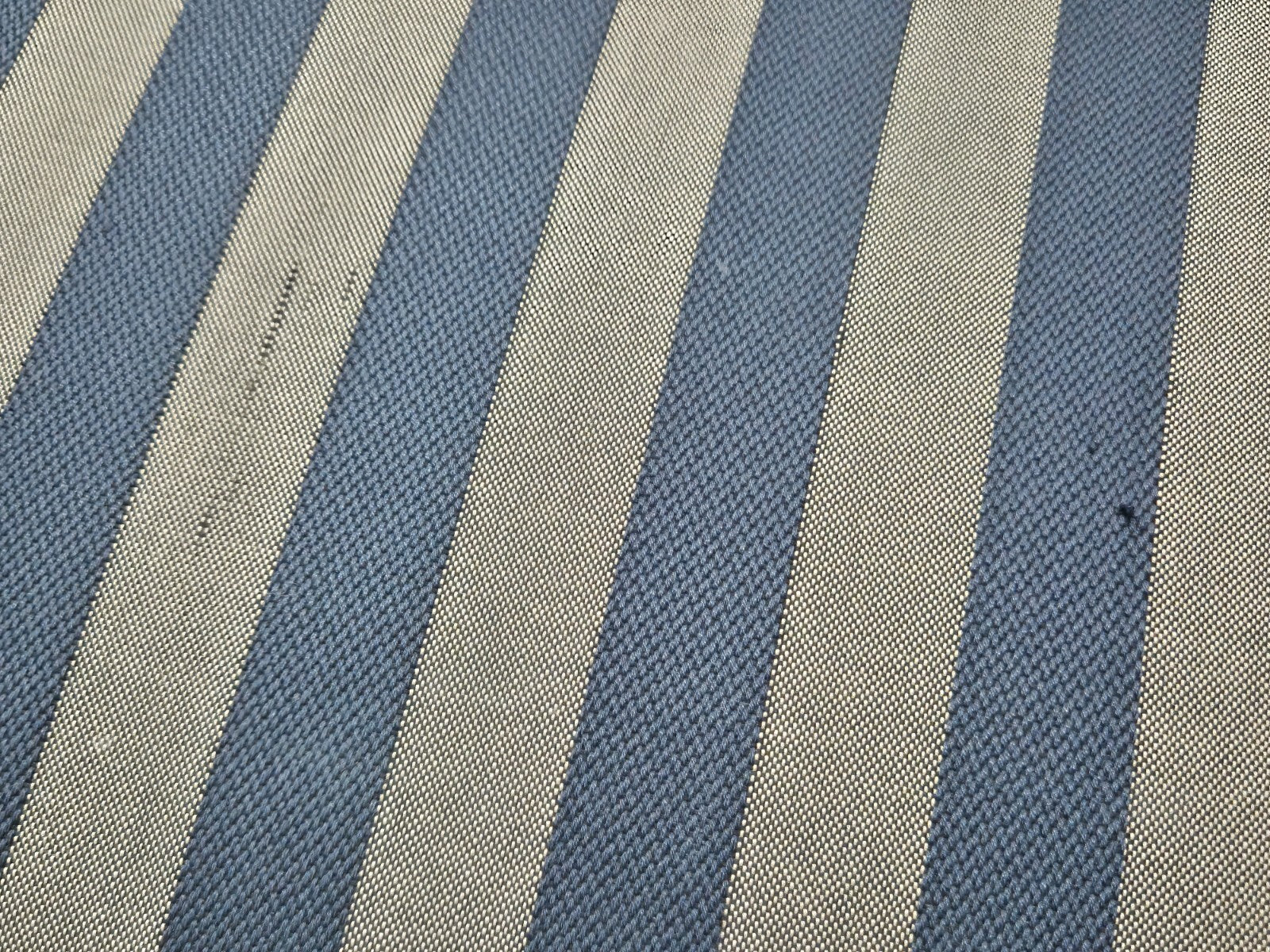 Vintage Danish 1950s Striped Sofa Mid Century Modern Shape Retro EB9559 M3SS - UKDK FURNITURE