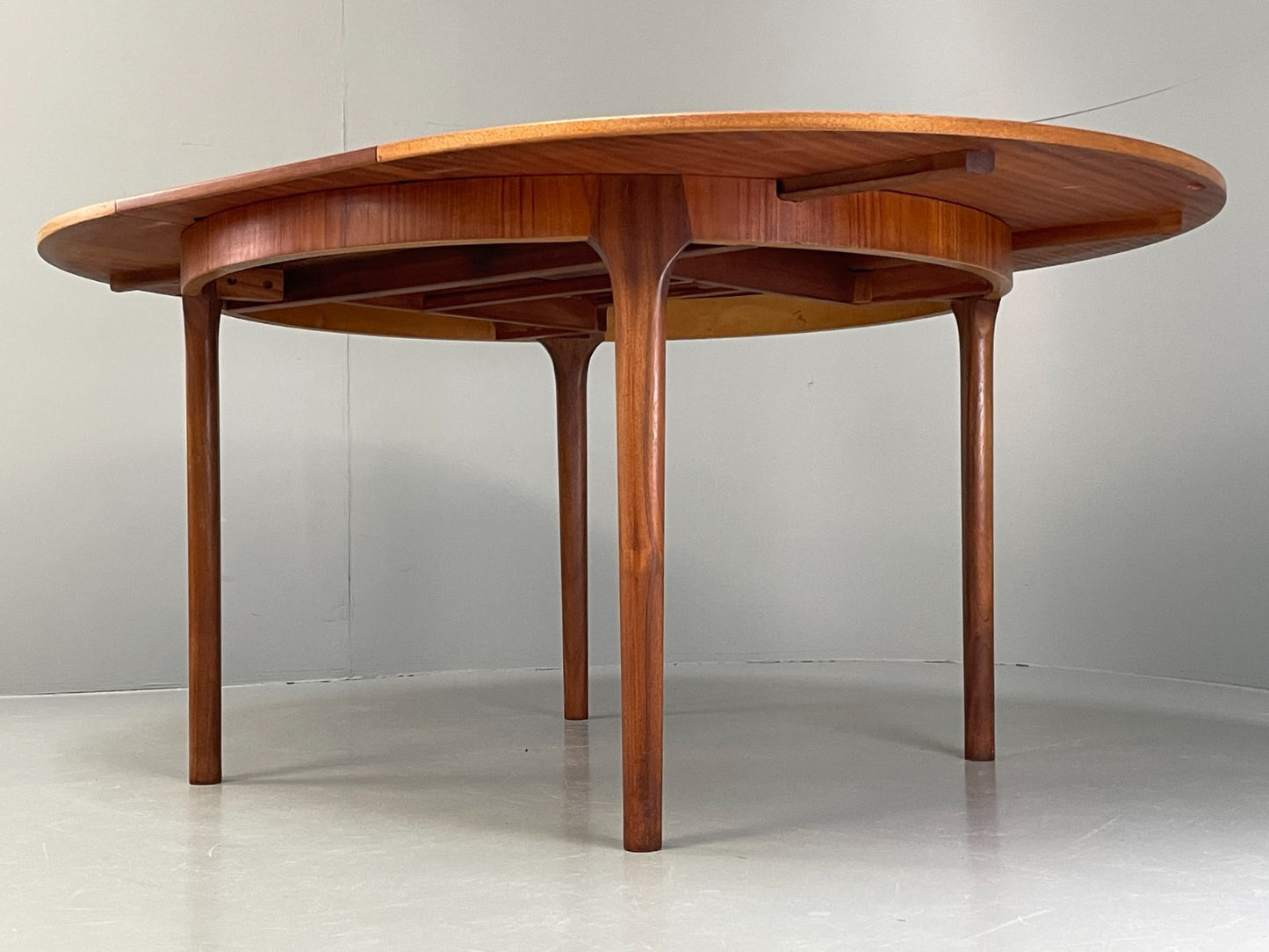 Vintage McIntosh Dining Table Circular Teak Extending 1960s Retro EB11685 MWOO12