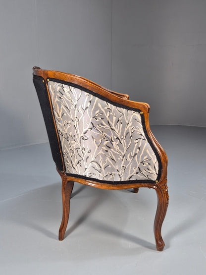 Vintage Rococo Lounge Chair French Style Danish Made 1970s Retro EB9651 VCLO - UKDK FURNITURE